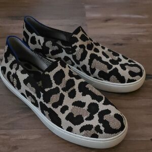 Rothy's Leopard Slip On Shoes